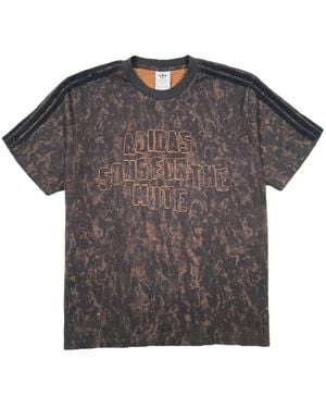 adidas Logo Cotton T-Shirt - Grey