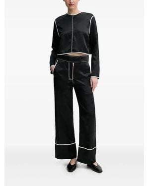 Day Birger et Mikkelsen Blouse Met Rits En Afwerking - Zwart