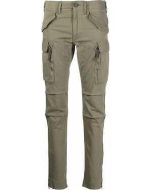 RRL スキニーフィット カーゴパンツ - グリーン
