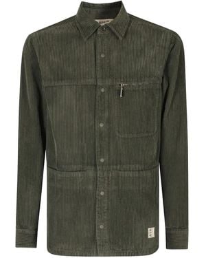 Aspesi Corduroy-Texture Shirt - Green