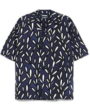 Jacquemus Denim-Hemd Mit Knopfleiste - Blau