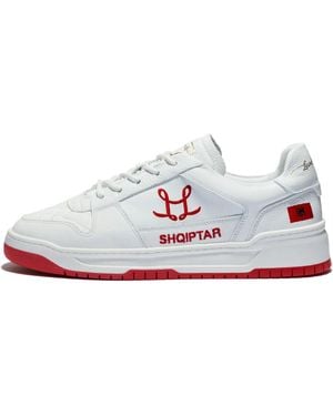 Leandro Lopes Tony Embroidered-Logo Sneakers - White