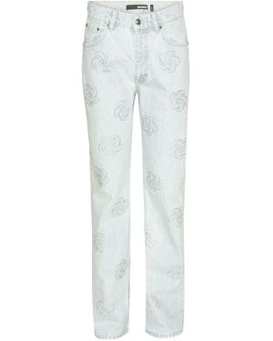 ROTATE BIRGER CHRISTENSEN Stud-Embellished Jeans - Blue