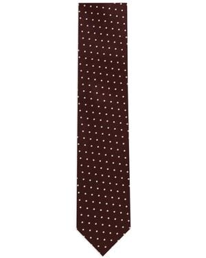 Tom Ford Polka-Dot Silk Tie - Purple
