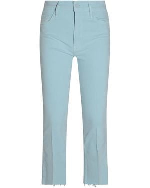 Mother Vaqueros Con Corte Slim De Algodón - Azul