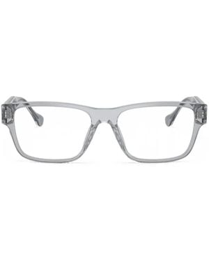 Versace Gafas Medusa Greca Con Montura Rectangular - Blanco
