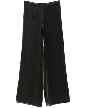 forte_forte Velvet Flared Pants - Black