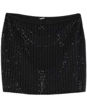 VENUJA Crystal Mini Skirt - Black