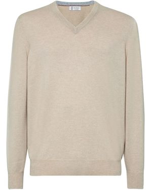 Brunello Cucinelli Cashmere Jumper - White
