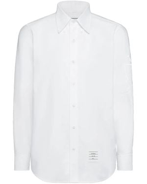 Thom Browne Chemise Hector À Broderies - White