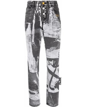 Off-White c/o Virgil Abloh X Pablo Tomek High-Waisted Pants - Gray