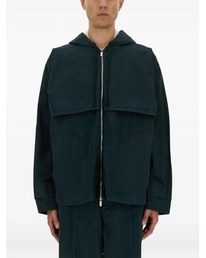 Helmut Lang Garment-Dyed Windbreaker - Blue
