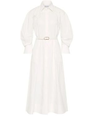 Rebecca Vallance Midikleid Mit Spitzenverzierung - Weiß