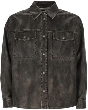 Palm Angels Double-Pocket Shirt - Black