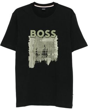 BOSS Tennis Ball Graphics T-Shirt in White for Men | Lyst