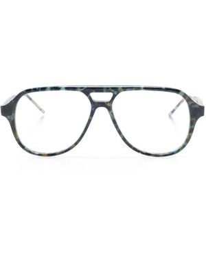Thom Browne Gafas Con Montura Estilo Piloto - Azul