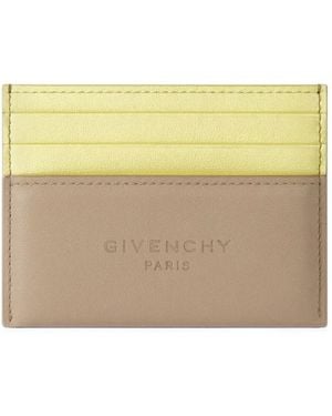 Givenchy Antigona Stamped Bicolor Card Holder - Natural