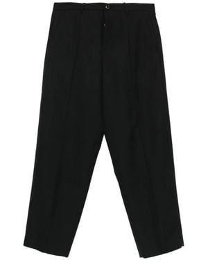 Nine:inthe:morning Pleated Wool Trousers - Black