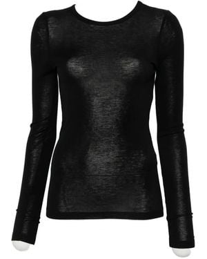 Samsøe & Samsøe Sadou Langarmshirt - Schwarz