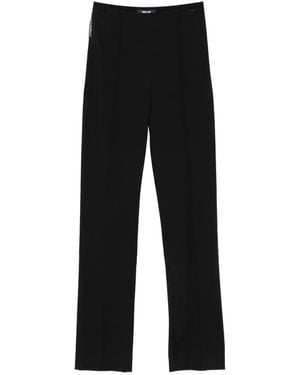 Just Cavalli Side-Slit Pants - Black