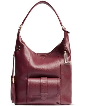 Lancel Medium Premier Flirt Tassel-Embellished Shoulder Bag - Red