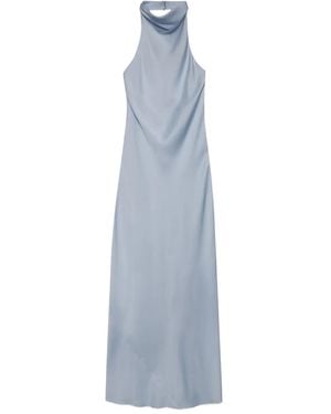 Anine Bing Eliana Halterneck Dress - Blue