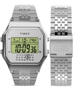 Timex X Mm6 Maison Margiela Stainless Steel 36Mm - White