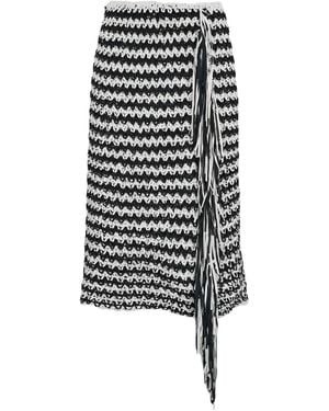 Liviana Conti フリンジ スカート - ホワイト