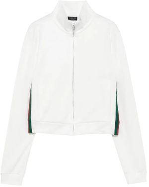 Gucci Zip-Up Sweatshirt - White