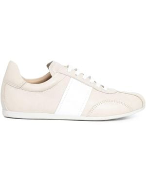 Sarah Chofakian Mochi Gestreepte Sneakers - Wit