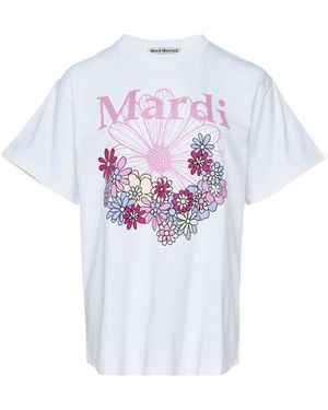 MARDI MERCREDI Flowermardi Jardin T-Shirt - White