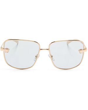 Versace Square-Frame Sunglasses - Metallic
