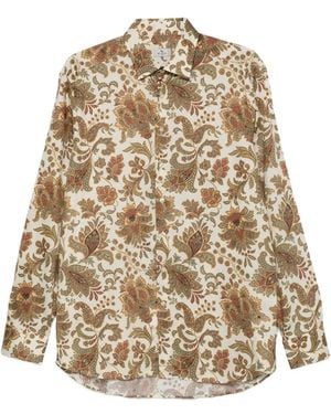 Etro Paisley-print cotton shirt - Neutro