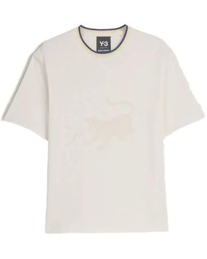 adidas Y-3 Graphic-Print T-Shirt - White