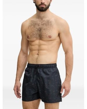EA7 Costume Da Bagno Con Stampa - Blu
