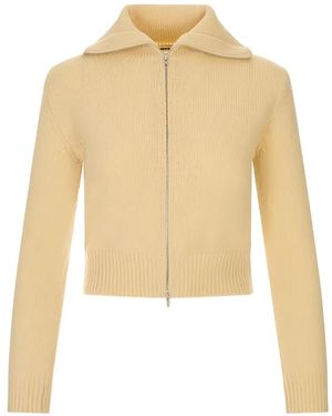 Jil Sander Cardigan Mit Reißverschluss - Natur