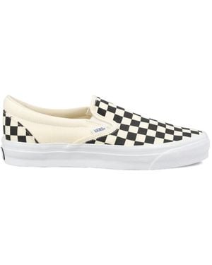 Vans Check-Pattern Slip-On Trainers - White