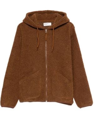 Universal Works Drop-Shoulder Zip-Up Hoodie - Brown