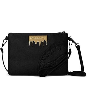 Sprayground Brick Lux Clutch Mit Logo - Schwarz