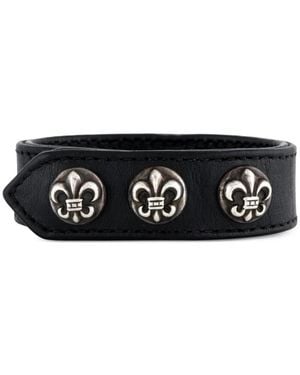 Chrome Hearts Fleur-De-Lis Wrap Bracelet - White