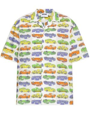 Moschino Camicia Con Stampa - Grigio