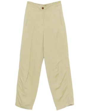 Erika Cavallini Semi Couture Button Detail Trousers - White