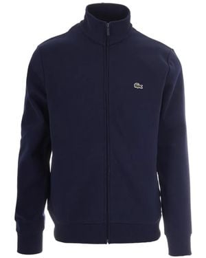 Lacoste Zipped Fleece Sweatshirt - Blue