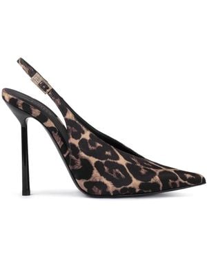 Le Silla 120Mm Clivage Leather Court Shoes - Black