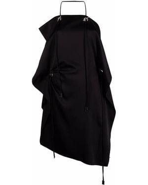 Givenchy Apron Design Draped Dress - Black