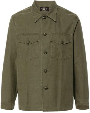 RRL Slub-Texture Cotton Shirt - Green