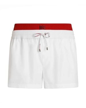 Dolce & Gabbana Short Swim Boxer Shorts - White