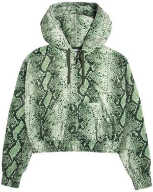 Juicy Couture Hoodie Oversize À Imprimé Peau De Serpent - Vert