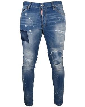 DSquared² Cool Guy Jeans Im Distressed-Look - Blau