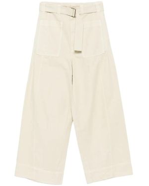 Soeur Pantalones Cody con cinturón - Blanco